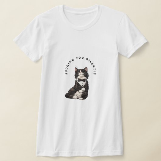 あなたを黙って見ています Tシャツ (レイダウン)