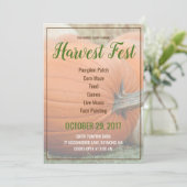 あなたカスタマイズのハーベストフェストカボチャ招待状 招待状 (スタンド正面)