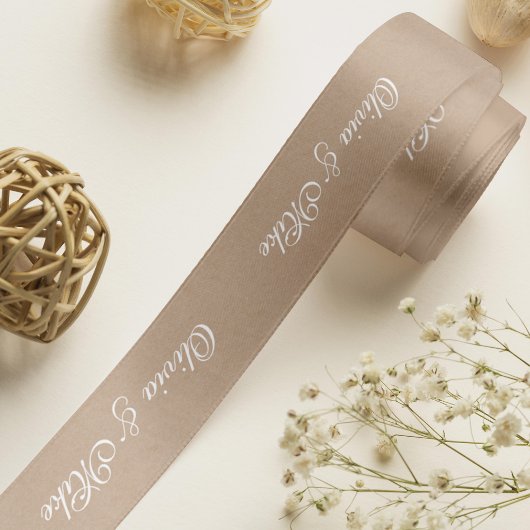 あなたカスタム自身の文字中立サテンリボン サテンリボン