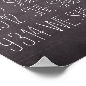 あなたカスタム自身の日付を追加する私たちのラブストーリー結婚の ポスター (角)