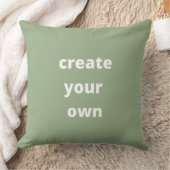 あなたカスタム自身の緑の可愛いシックな家族の母を作成 クッション (ブランケット)