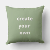 あなたカスタム自身の緑の可愛いシックな家族の母を作成 クッション (裏面)