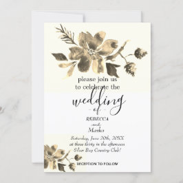 あなたシンプルへのフローラの白い招待 招待状