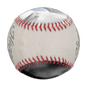 あなたパーソナライズされたのユニーク父の日（灰色） 野球ボール (裏面)