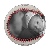 あなたパーソナライズされたのユニーク父の日（灰色） 野球ボール (正面左)