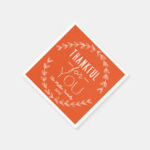 あなたパーソナライズされたの休日に感謝リース スタンダードカクテルナプキン (角)