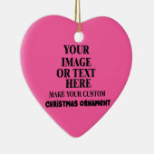 あなたパーソナライズされた自身のクリスマスハートを形にする セラミックオーナメント (右)