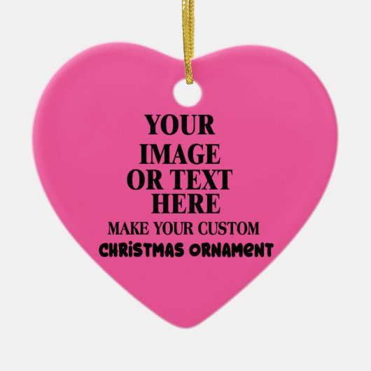 あなたパーソナライズされた自身のクリスマスハートを形にする セラミックオーナメント (正面)