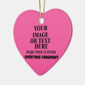 あなたパーソナライズされた自身のクリスマスハートを形にする セラミックオーナメント (左)