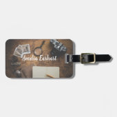 あなたパーソナライズされた自身の旅行引用文 |荷物タグ ラゲッジタグ (正面横)