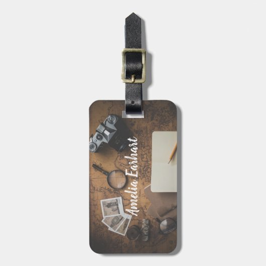 あなたパーソナライズされた自身の旅行引用文 |荷物タグ ラゲッジタグ (正面縦)