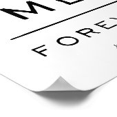 あなたプラス私=永遠の方程式の白黒 ポスター (角)