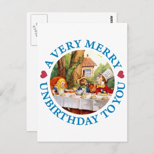 あなたメリーにとってとても誕生日が無い ポストカード (正面/裏面)