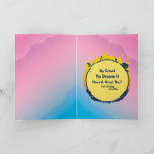 あなたリラックスの心の友よパーソナライズするに値する カード (内部)
