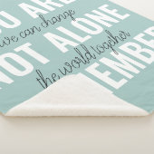 あなた一人ではないインスピレーションミントを覚えている シェルパブランケット (3/4)