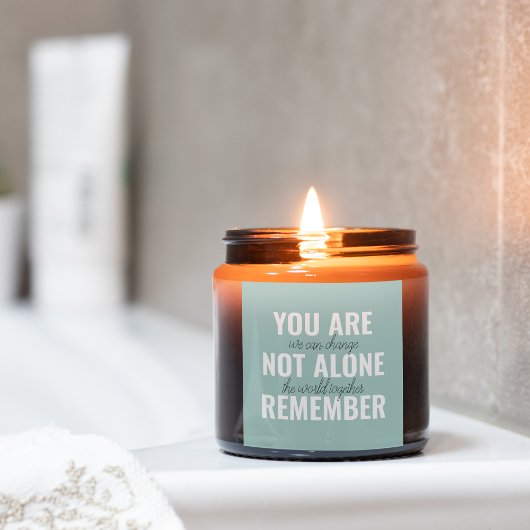 あなた一人ではないインスピレーションミントを覚えている スクエアシール