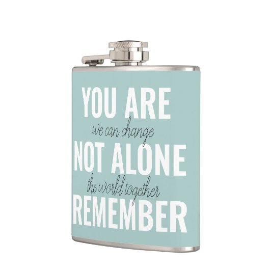 あなた一人ではないインスピレーションミントを覚えている フラスク (左)
