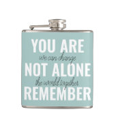 あなた一人ではないインスピレーションミントを覚えている フラスク (正面)