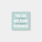 あなた一人ではないインスピレーションミントを覚えている ポストイット (正面)