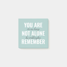 あなた一人ではないインスピレーションミントを覚えている ポストイット