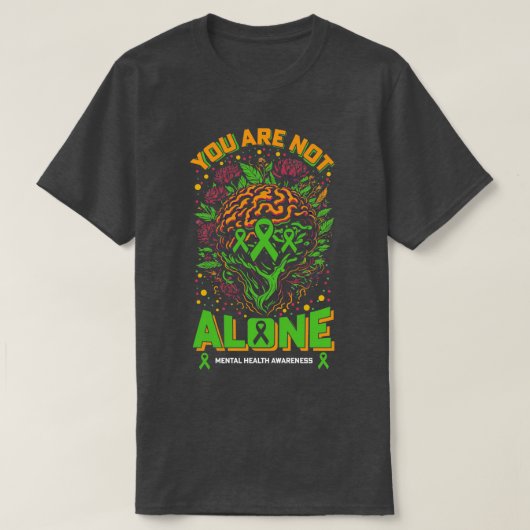 あなた一人のメンタルヘルス認識度 Tシャツ (デザイン正面)