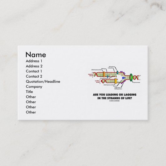 あなた一流または生命の繊維のラギングはですか。 名刺 (正面)