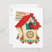 あなた上のかっこう|のヴィンテージのバレンタイン|の郵便はがき シーズンポストカード (正面/裏面)