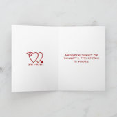 あなた上のバレンタインFauning シーズンカード (内部)