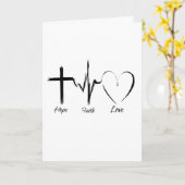 あなた与えは私に望み、愛し、信じてくれる カード (黄色い花)