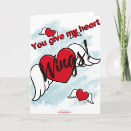 あなた与えは私のハートウィングスバレンタインデーのカード カード
