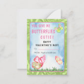 あなた与えは私の蝶バレンタインデー教室 ノートカード (正面)