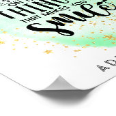 あなた与えをスマイルさせるもの決して取り組まない ポスター (角)