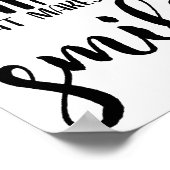 あなた与えをスマイルさせる事を決して起こさない ポスター (角)