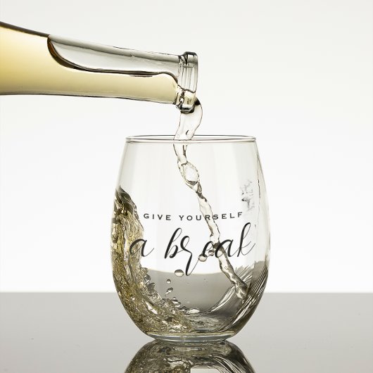 あなた与え自身のブレイクウォーター色Dandelion ステムなしワイングラス