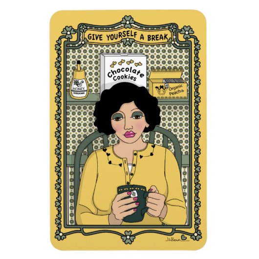 あなた与え自身Break_C_4x6冷蔵庫磁石 マグネット (縦)