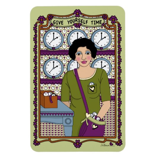 あなた与え自身Time_A_4x6冷凍機マグネット マグネット (縦)