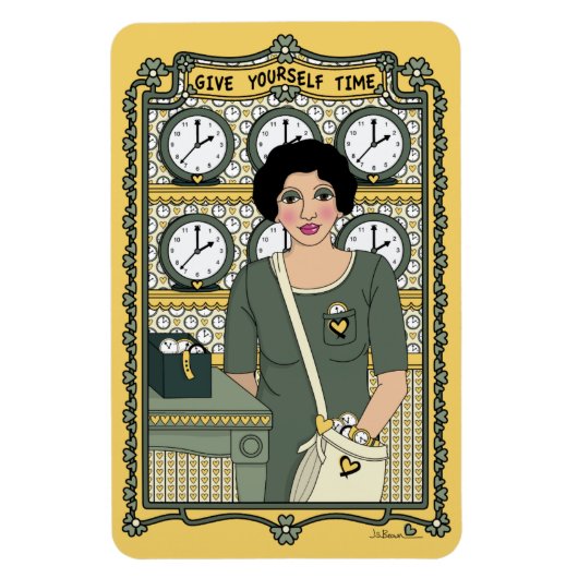 あなた与え自身Time_C_4x6冷凍機マグネット マグネット (縦)