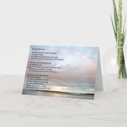 あなた以外誰も……友情 カード (正面)