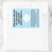 あなた保護と他の人4書類ステッカー 長方形シール (バッグ)