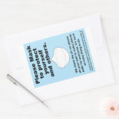 あなた保護と他の紙のシール 長方形シール (封筒)