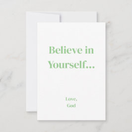 あなた信じに対する緑の信仰ノートカード ノートカード