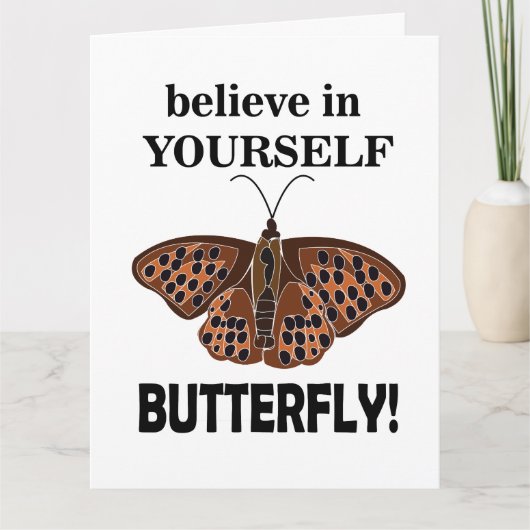 あなた信じの中で蝶 カード (正面)
