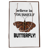 あなた信じの中で蝶 ミディアムペーパーバッグ (正面)