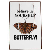 あなた信じの中で蝶 ミディアムペーパーバッグ (裏面)