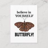 あなた信じの中で蝶 名刺 (正面)