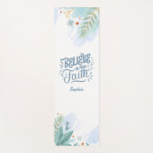 あなた信じの信仰の中では、冬のバイブルの聖句を感じる ヨガマット (正面)