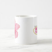 "あなた信じの"ハイビスカスフラワーマグ コーヒーマグカップ (中央)