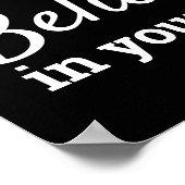 あなた信じ自身のインスピレーションやる気を起こさせる引用文 ポスター (角)