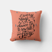 あなた信じ自身のメッセージデザイン クッション (正面)