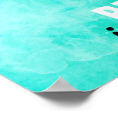 あなた信じ自身ロータスマンダラターコイズ ポスター (角)